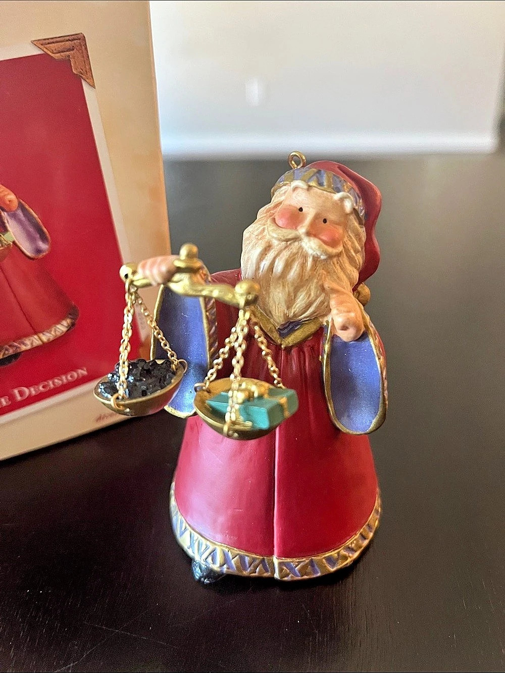 Hallmark The Decision Keepsake Ornament Red & Blue